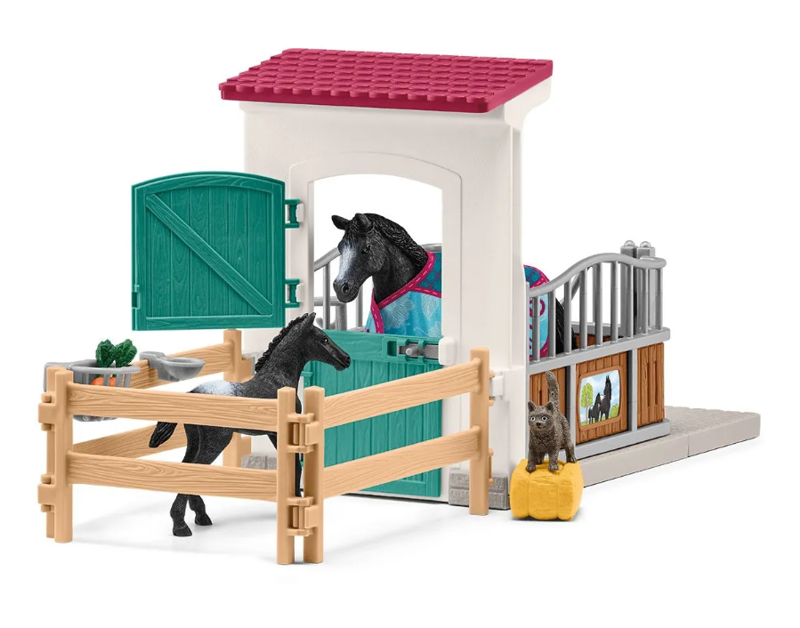 Schleich Horse Box with Mare and Foal-2